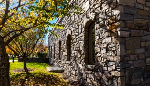 Suffern Library Stone Wall Exterior