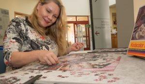 Puzzle Lady at Suffern Free Library