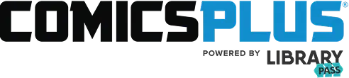 ComicsPlus Powered by Library Pass Logo